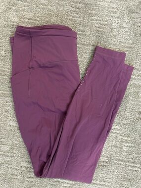 Lululemon Swift Speed Plum Purple High-Waist Leggings 28” size 14